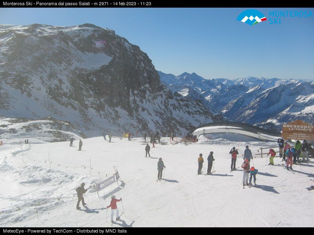 Веб-камера на склоне Monterosa Ski, Италия